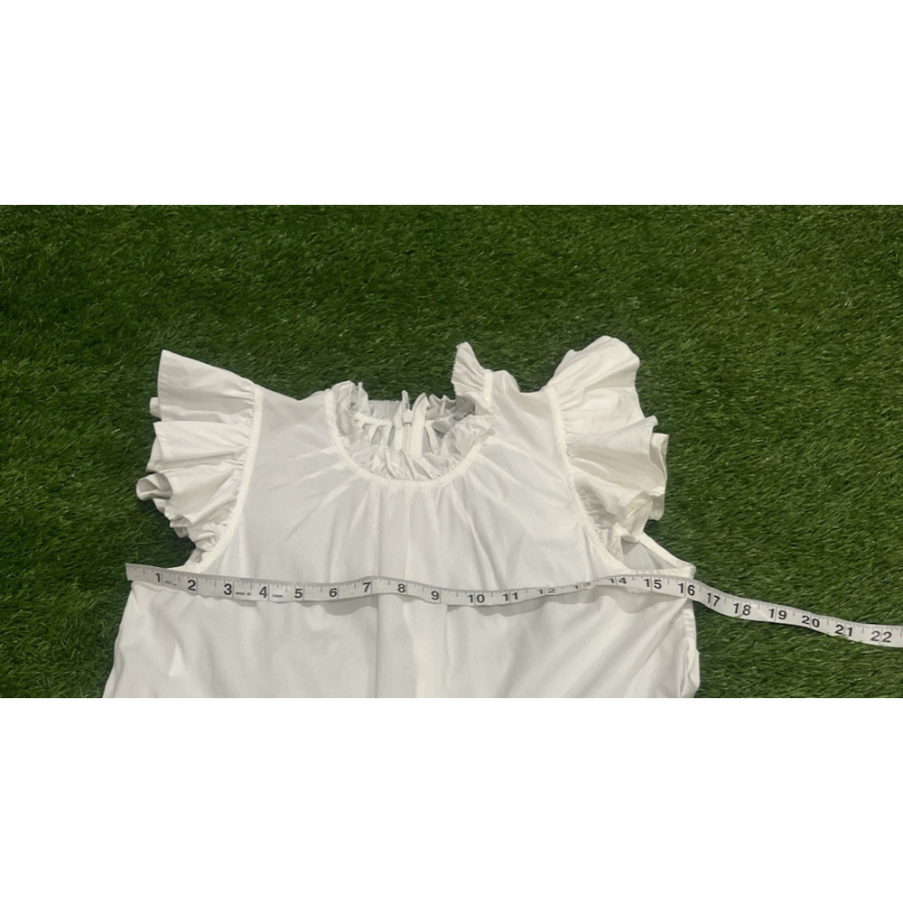 Sea New York Olithia Cowl Neck Ruffle Tiered Dress Off White Womens 2 - Picture 4 of 6